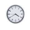 Aluminium en glazen wandklok 30cm zilver - Horloge tegen groothandelsprijzen