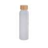 Recycled glazen fles 500 ml met bamboekap - Fles tegen groothandelsprijzen Recycled glazen fles 500 ml met bamboekap - Fles tegen groothandelsprijzen