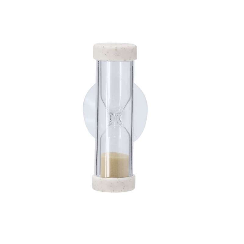 2-Minute Glass and Wheat Straw Hourglass - Hourglass at wholesale prices