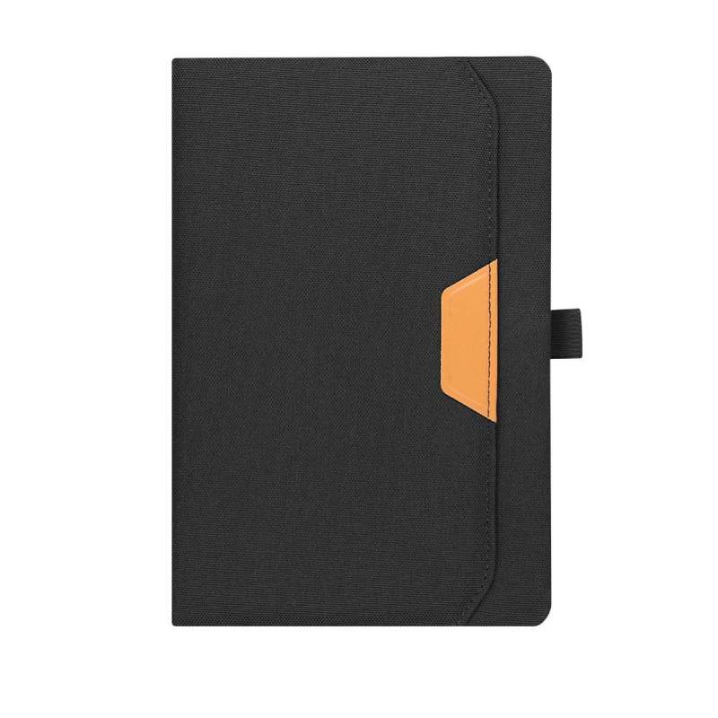 A5 Lined Notepad with Brown PU Pocket - Notepad at wholesale prices