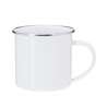 Metallische 200 ml Sublimationstasse mit Chromrand - Sublimationsbecher zu Großhandelspreisen