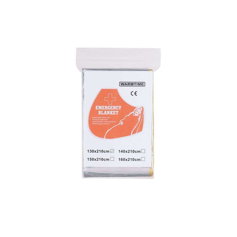 Coperta Isotermica 200x150 cm in PET Aluminizzato a prezzi all'ingrosso - coperte di emergenza a prezzi all'ingrosso