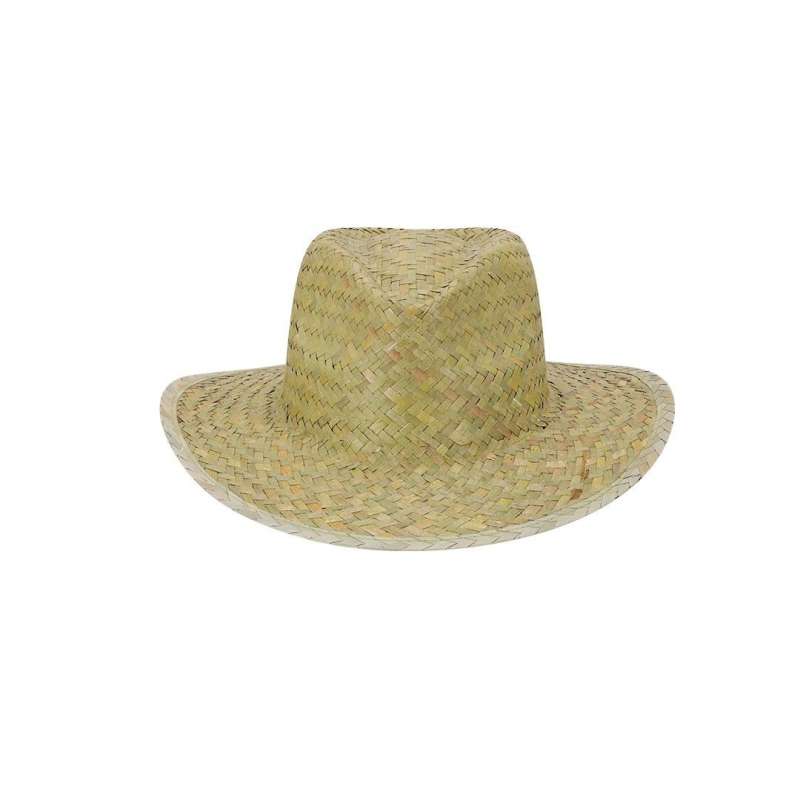 Sombrero de paja trenzada verde natural - Sombrero a precios de mayorista
