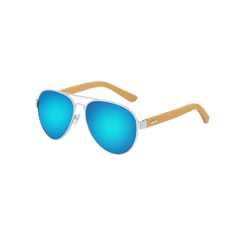 UV400 Sunglasses with Bamboo Arms and Metal Frame - Sunglasses at wholesale prices
