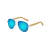 UV400 Sunglasses with Bamboo Arms and Metal Frame - Sunglasses at wholesale prices
