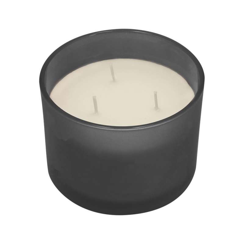 Vela de vidro colorido com três pavios aromática a preço grossista - Vela a preço grossista