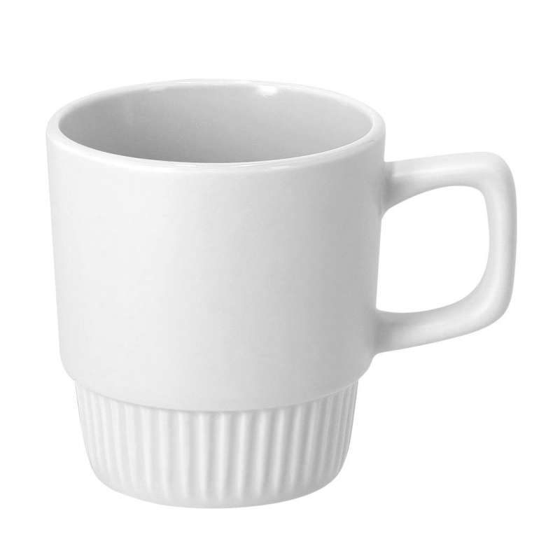 Sublimerad keramikmugg med avfasad bas till grossistpris - Mugg för sublimation till grossistpris