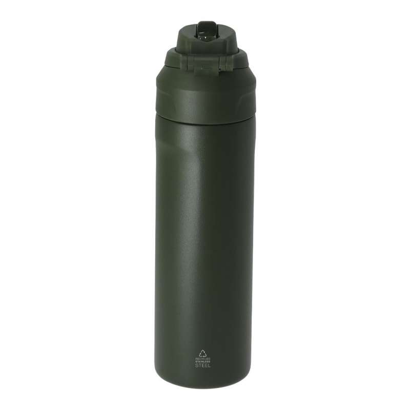 700 ml Recycled Stainless Steel Insulated Bottle with Straw - Thermal bottle at wholesale prices