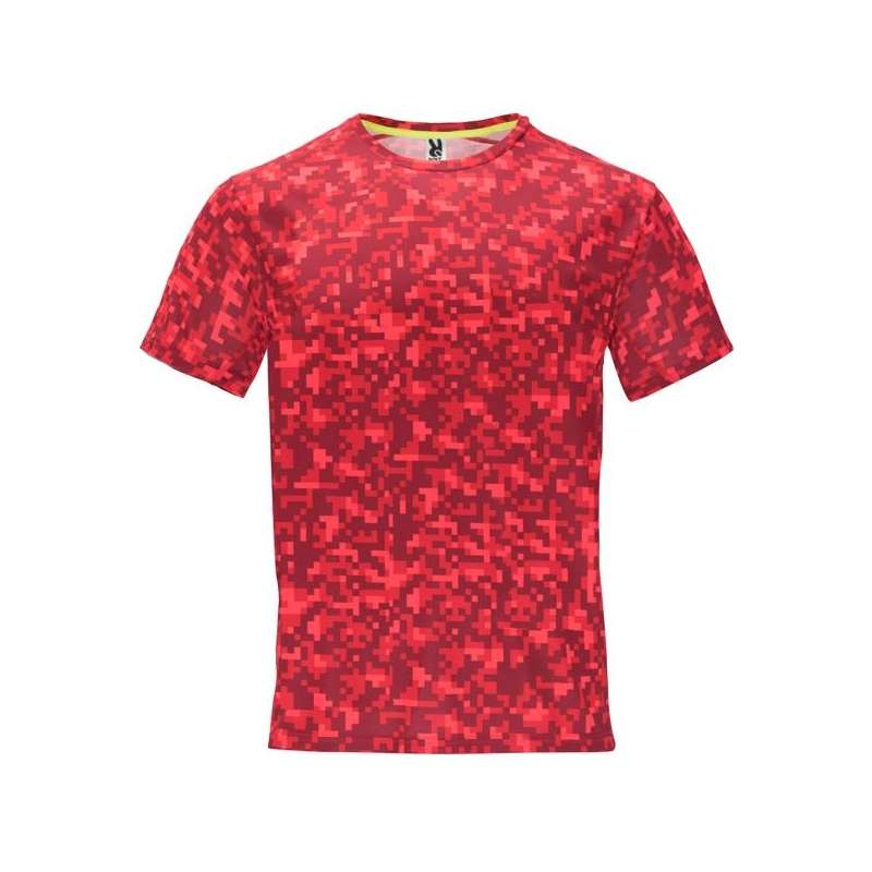 Kortærmet teknisk T-shirt med mønster - T-shirt til engrospris