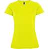 T-shirt técnico curto mulher 100% poliéster - T-shirt desportivo a preço grossista