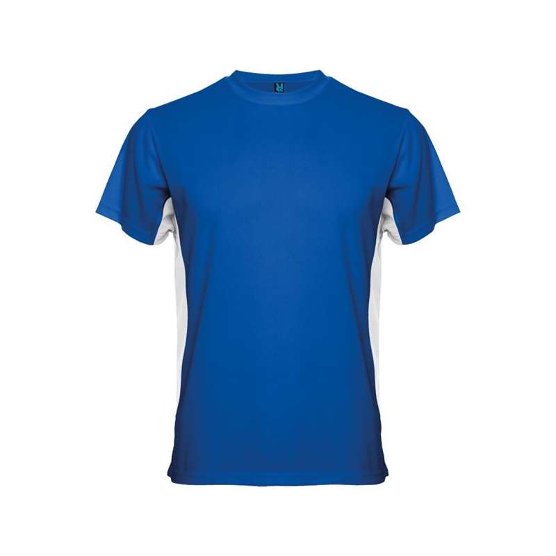 T-shirt técnico bicolor de poliéster 150g - T-shirt desportivo a preço grossista
