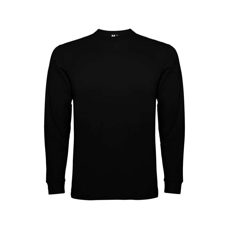 T-shirt manches longues, coutures latérales, avec col rond quadruple épaisseur et poignets en côte 1x1 POINTER CHILD à prix grossiste - T-Shirt manche longue à prix de gros