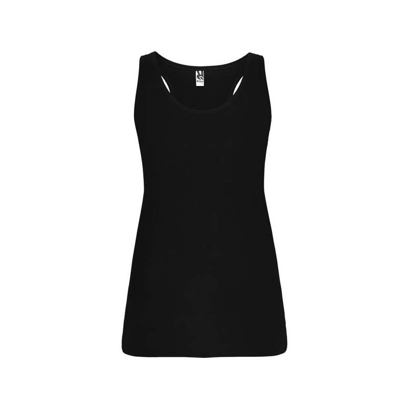 Camisola justa cinza com alças largas - Camisola sem mangas a preço grossista