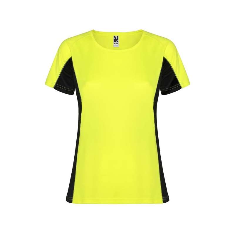 T-shirt técnico raglan curto 100% poliéster - T-shirt desportivo a preço grossista