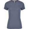 T-shirt donna manica corta in tessuto melange - T-shirt a prezzi all'ingrosso