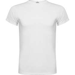 White Short Sleeve Round...