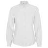 Dames Oxford blouse met zijzak, lange mouwen - Damesblouse tegen groothandelsprijzen