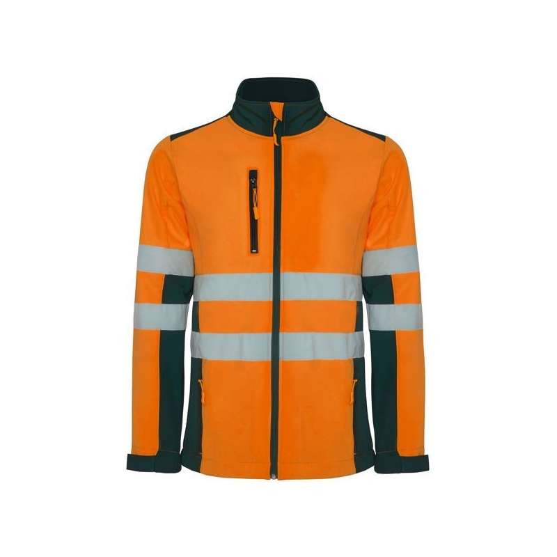 Soft shell bi-couleur haute visibilité ANTARES - vêtement de haute visibilité à prix de gros