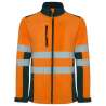 Tofarvet softshell jakke med hØj synlighed - Softshell til engrospris Tofarvet softshell jakke med hØj synlighed - Softshell til engrospris