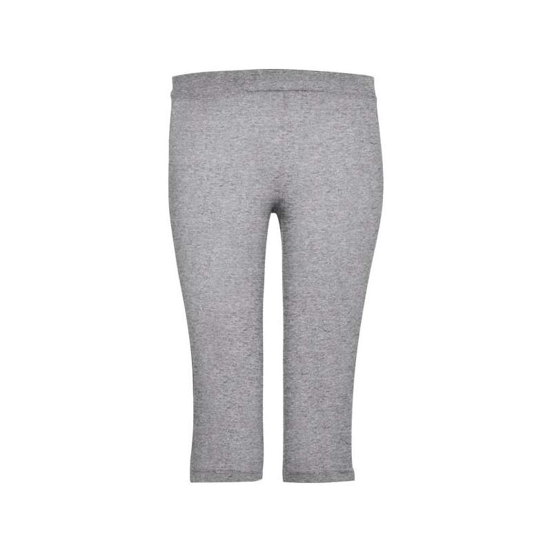 Grijze sportbroek voor dames, half-lang met elastische taille tegen groothandelsprijzen - Sportbroek tegen groothandelsprijzen
