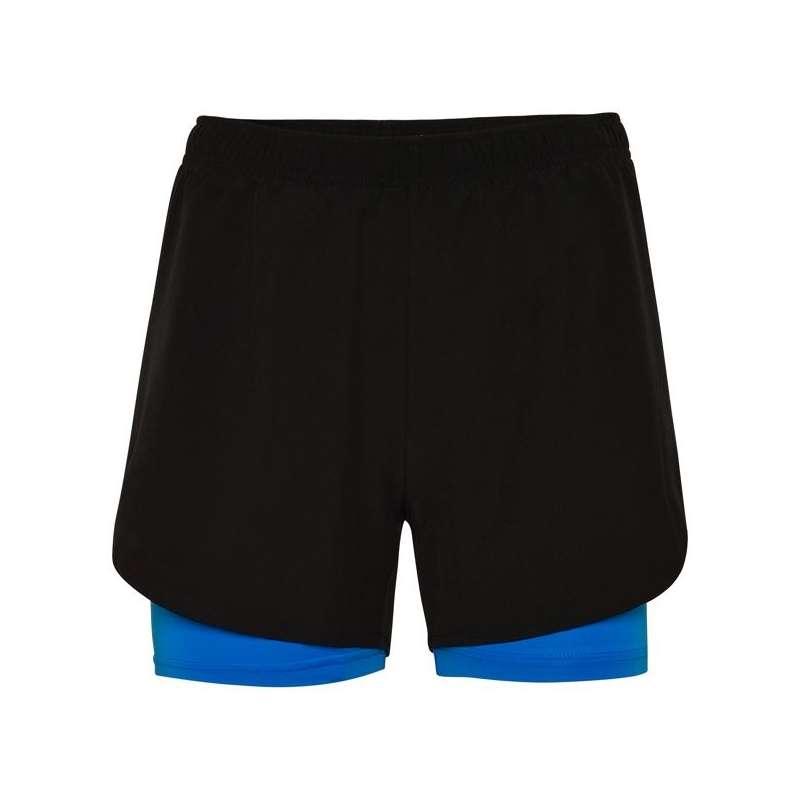 Short Desportivo Feminino com Malha Contrastante a preço grossista - Curto a preço grossista