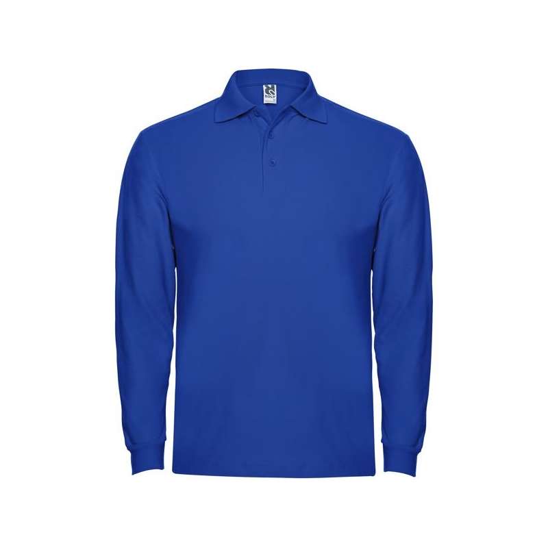 Grijs Polo Lange Mouwen 220g/m² 3 Knopen - Polo met korte mouwen tegen groothandelsprijzen