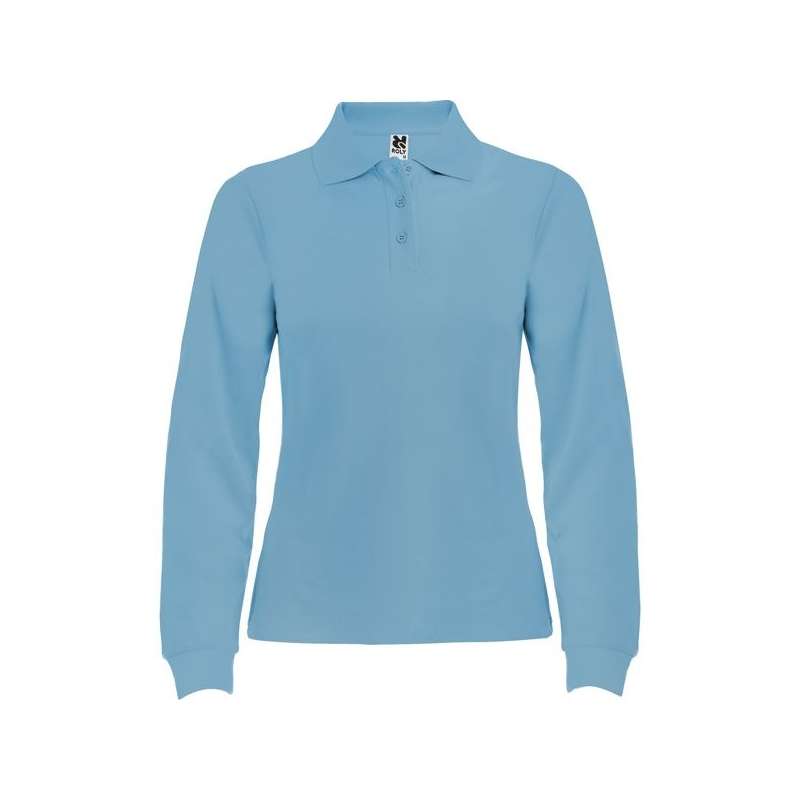 Polo lungo grigio, cotone 220 g/m² a prezzi all'ingrosso - Polo donna a prezzi all'ingrosso
