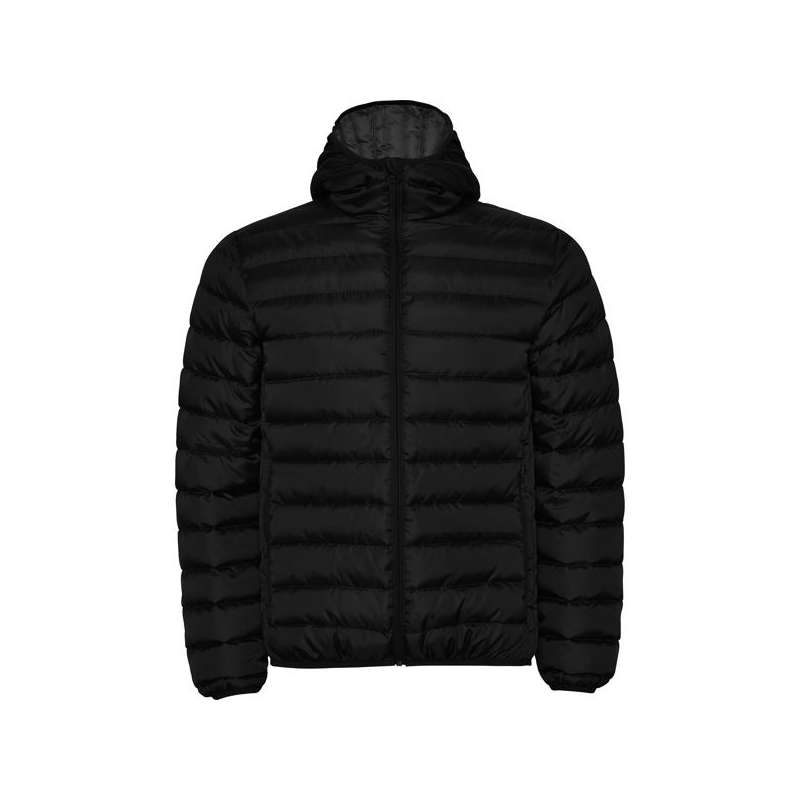 Veste homme matelassée avec rembourage touché plume, capuche fixe ajustable NORWAY - Blouson à prix grossiste