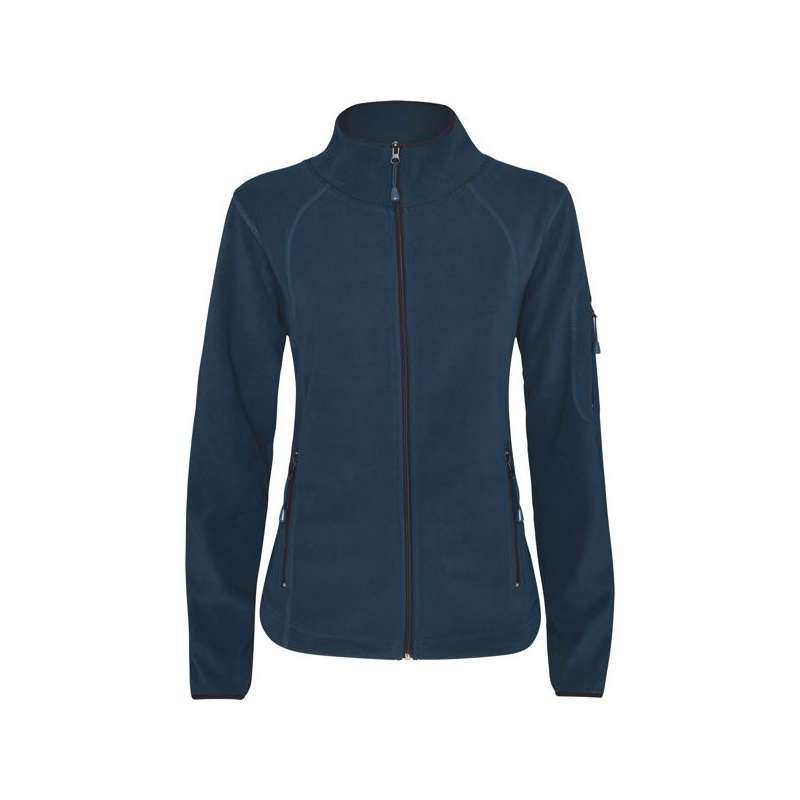 Veste polaire femme pour le sport , col montant et manches longues avec liseré contrasté LUCIANE WOMAN - Produits à prix grossiste