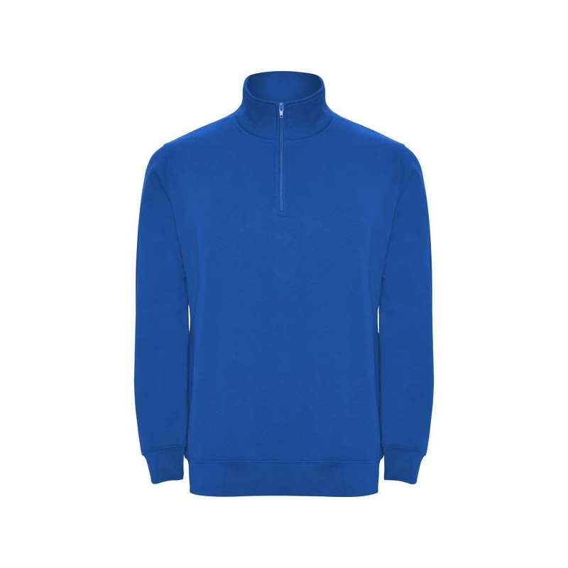Sweat de 280g com meia zip cinza a preço grossista - Sweatshirt a preço grossista
