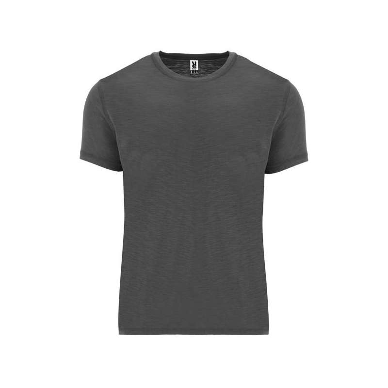 Korteærmet T-shirt i skråt chinet stof til engrospris - T-shirt til engrospris