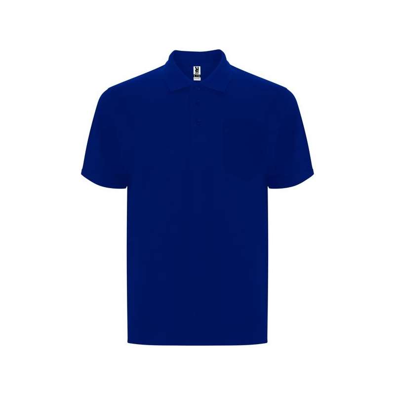 Polo corta con tasca, 190g/m² bianca - Polo a maniche corte a prezzi all'ingrosso