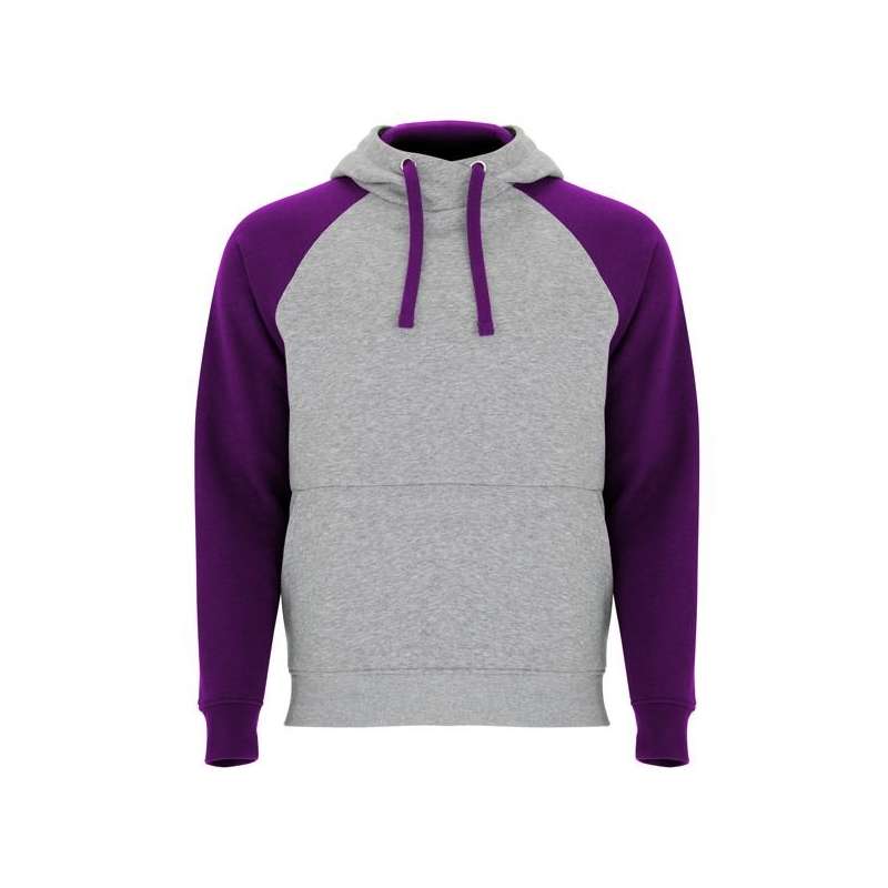 Sweatshirt bicolor unissexo 280g com capuz - Sweatshirt a preço grossista