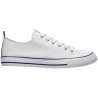 Basket in tela 100% cotone bianca 38 - sneakers a prezzi all'ingrosso