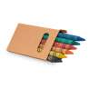 Caixa com 6 Crayons de Cera 53x92mm - Cera de cera a preço grossista Caixa com 6 Crayons de Cera 53x92mm - Cera de cera a preço grossista