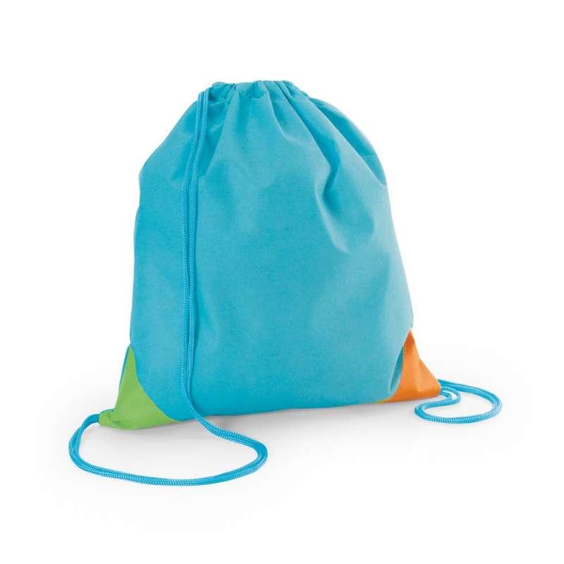 Mochila não tecida 300x350mm com triângulos coloridos a preço grossista - Mochila a preço grossista