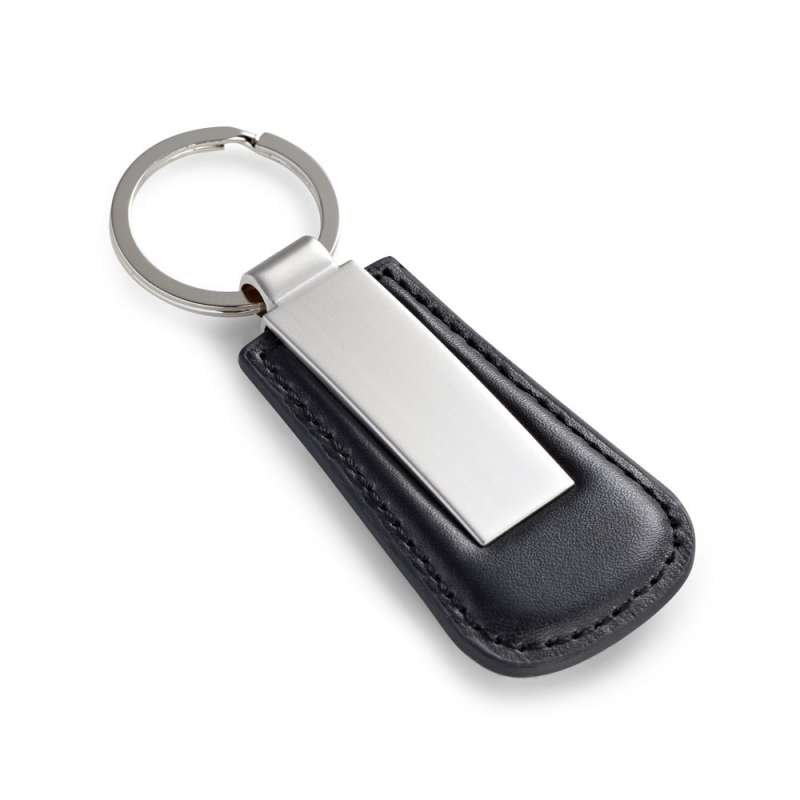 Metal and PU Keychain in Gift Box, 38x76mm at wholesale prices - Leather and faux leather keychains at wholesale prices