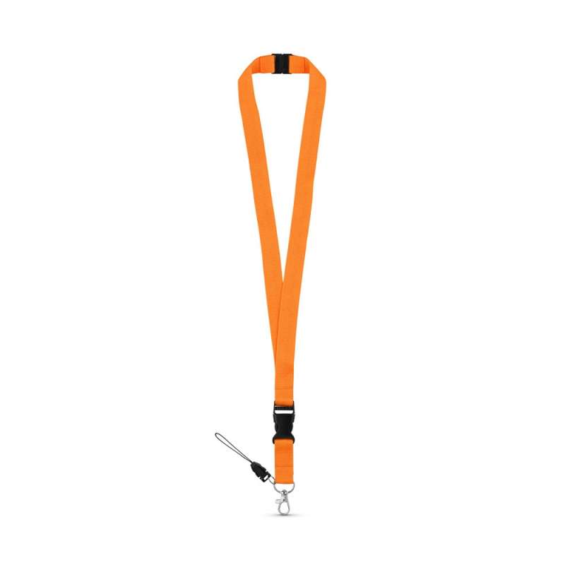 Polyester Neck Strap with Metal Clip, 20x510mm - Lanyard at wholesale prices