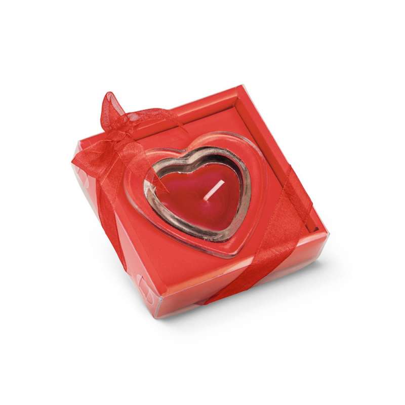 Heart-Shaped Candle in Gift Box, 93mm at wholesale prices - Candle at wholesale prices