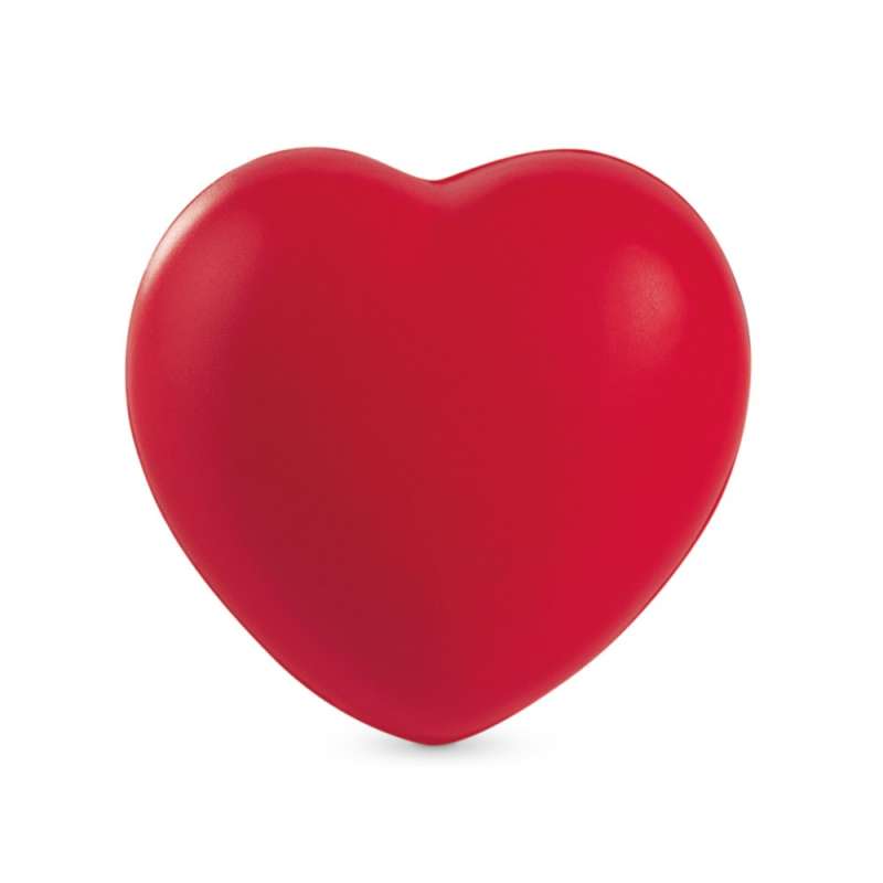 Heart-Shaped Polyurethane Stress Relief Toy 65mm at wholesale prices - Foam stress relief at wholesale prices