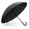 16-Rib Automatic Open Umbrella, 43.7" Diameter - Wooden product at wholesale prices 16-Rib Automatic Open Umbrella, 43.7" Diameter - Wooden product at wholesale prices
