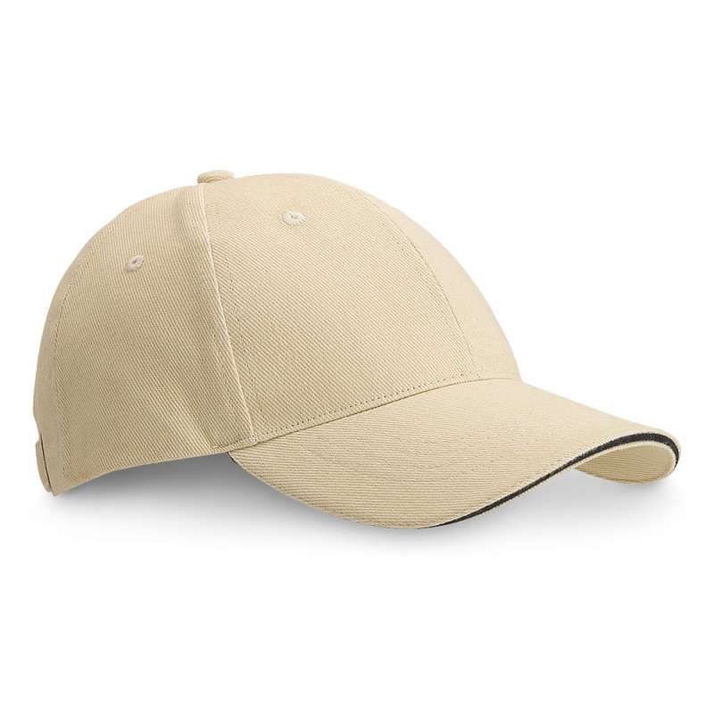 Adjustable 6-Panel Cotton Sandwich Cap 580mm - Textiles at wholesale prices