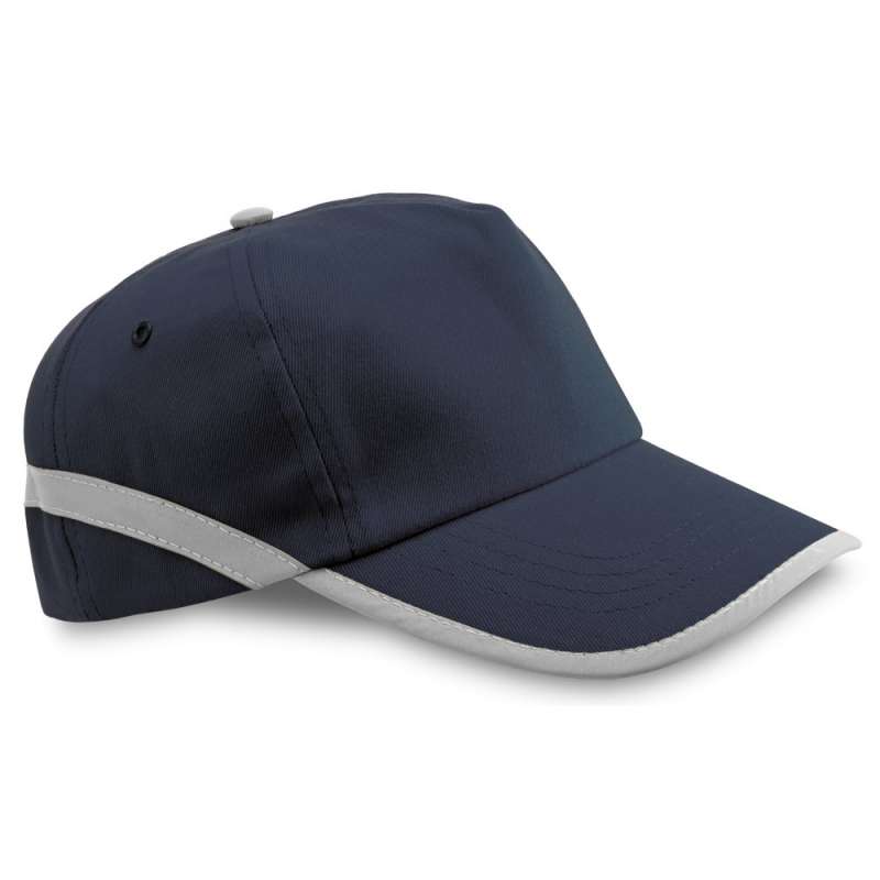 Reflective Polyester Cap with Hook and Loop Closure at wholesale prices - Textiles at wholesale prices