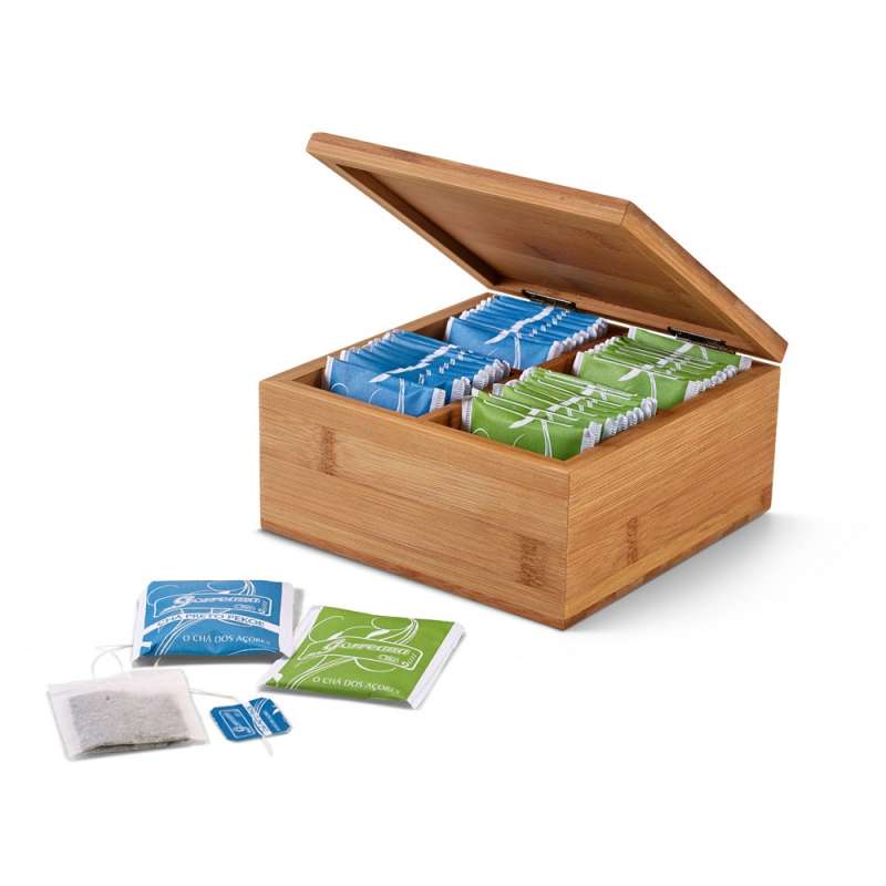 Bambu tebox med 4 fack till grossistpris - Te-set till grossistpris