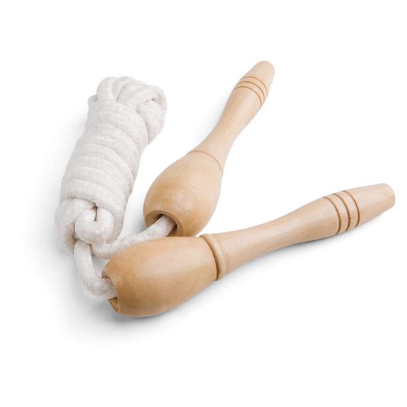 Wooden Handle Jump Rope, 2200mm Length - Wooden product at wholesale prices