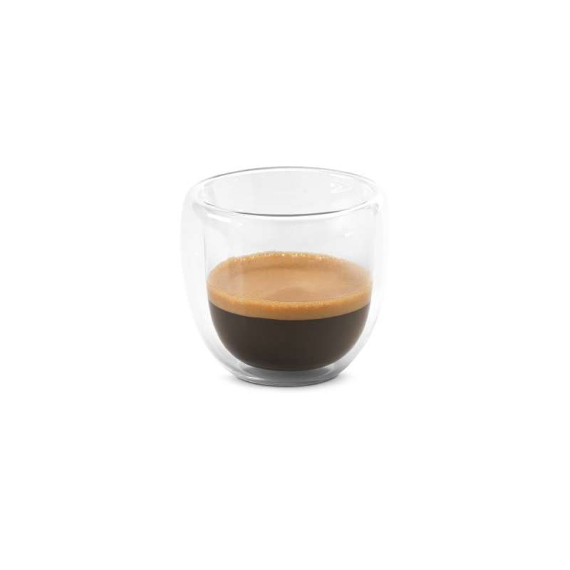 Isoleret kaffestel i glas med 2 kopper til engrospris - kaffekop til engrospris