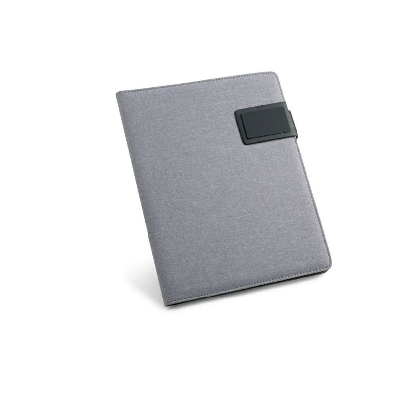 A5 Magnetic Closure Document Organizer in Linen - Leather goods accessory at wholesale prices
