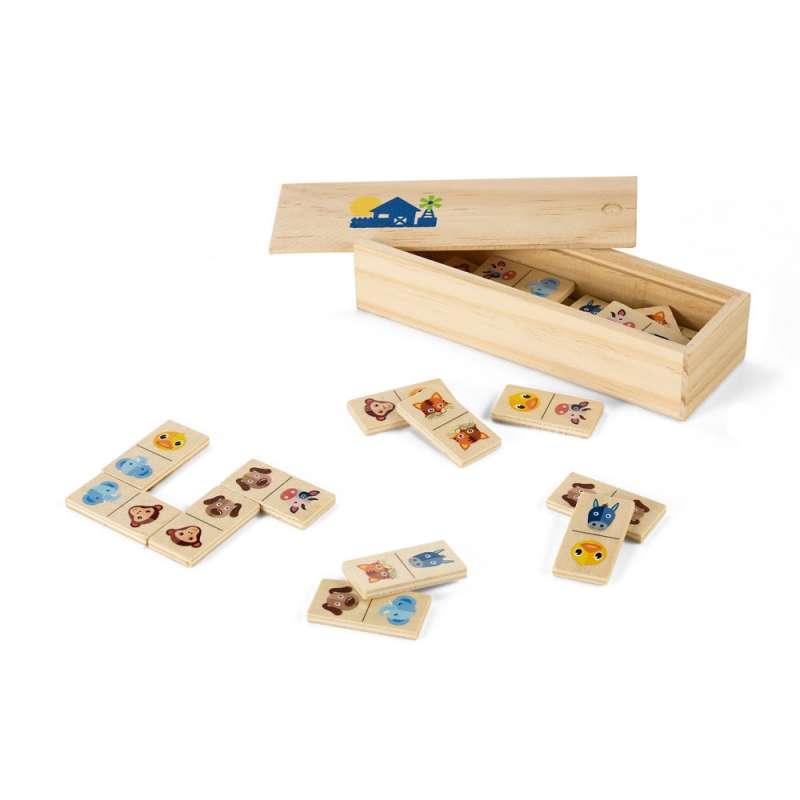 Wooden Animal Domino Set for Kids, 147mm at wholesale prices - Wooden product at wholesale prices