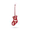 Set van 5 kerstdecoraties in vilt 80x80mm - Kerstaccessoire tegen groothandelsprijzen Set van 5 kerstdecoraties in vilt 80x80mm - Kerstaccessoire tegen groothandelsprijzen