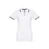 Polo slim fit mujer bicolore 100% algodón - Polo mujer a precios de mayorista